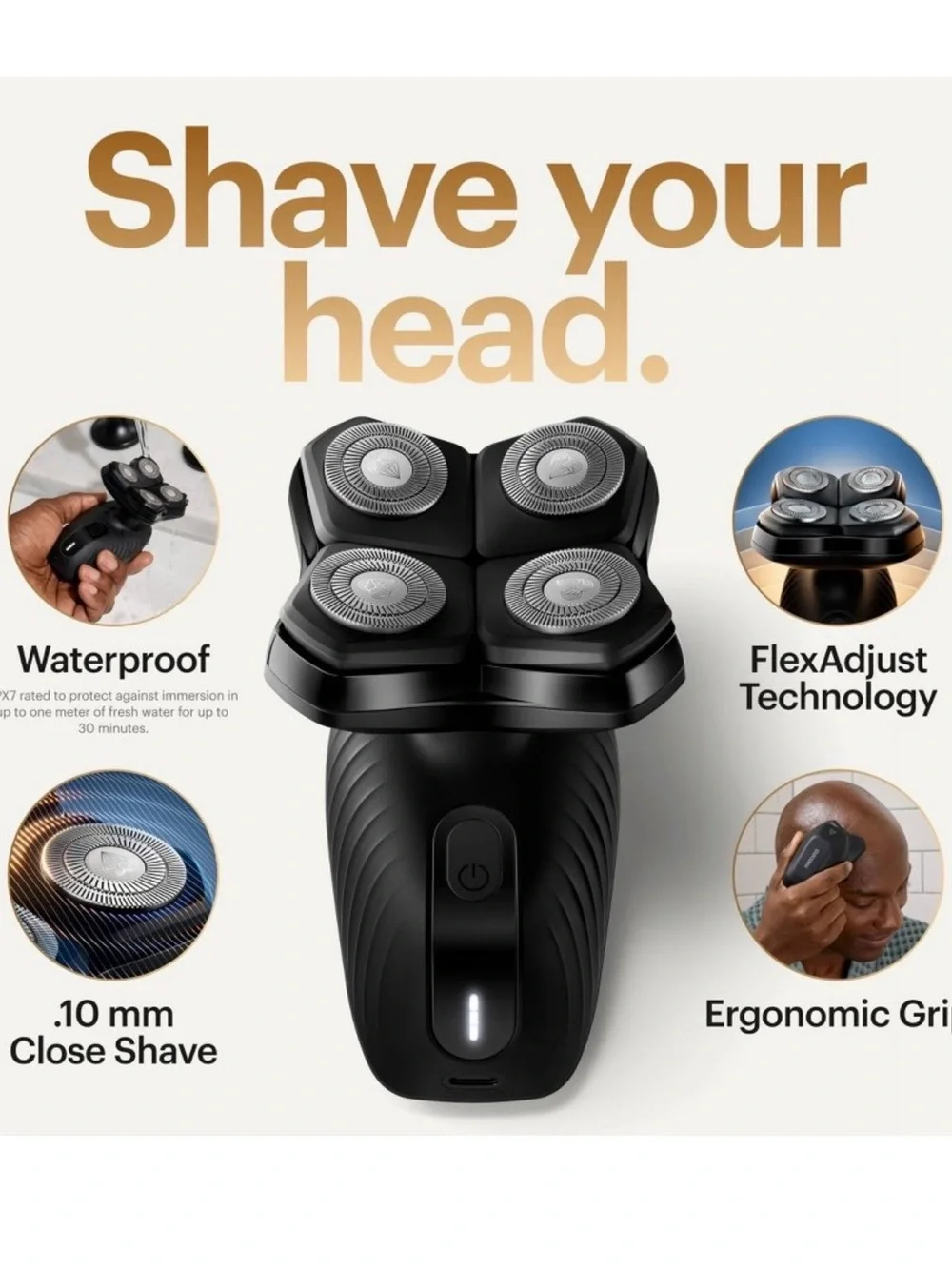 Manscaped Dome Head Shaver Kit — Black